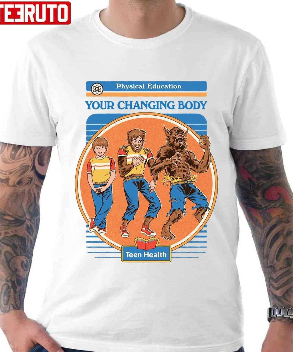 Pe Your Changing Body Wolf Boy Unisex T-Shirt