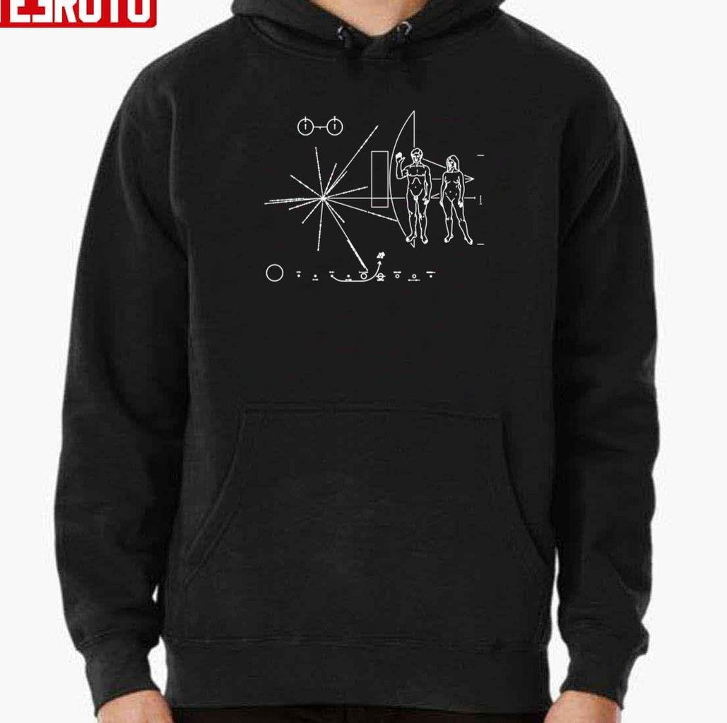 Pioneer Plaque Space Exploration Science Math Teacher Geek White Unisex T-Shirt