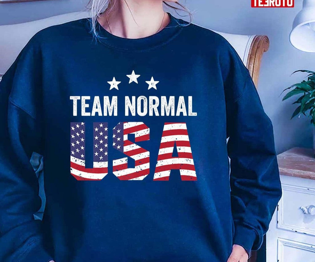 Team Normal Us Flag Unisex T-Shirt