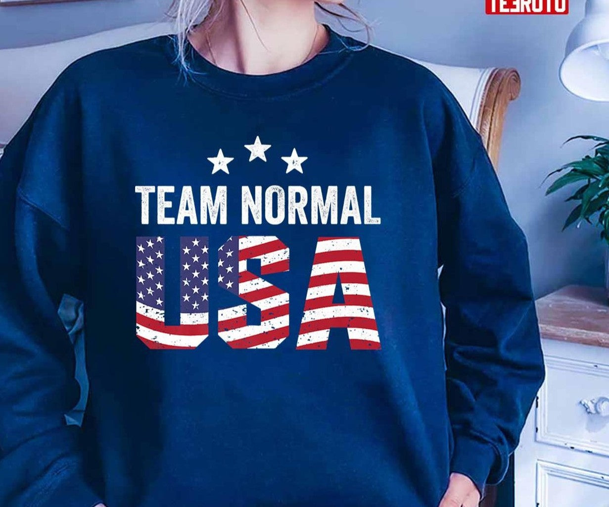 Team Normal Us Flag Unisex T-Shirt