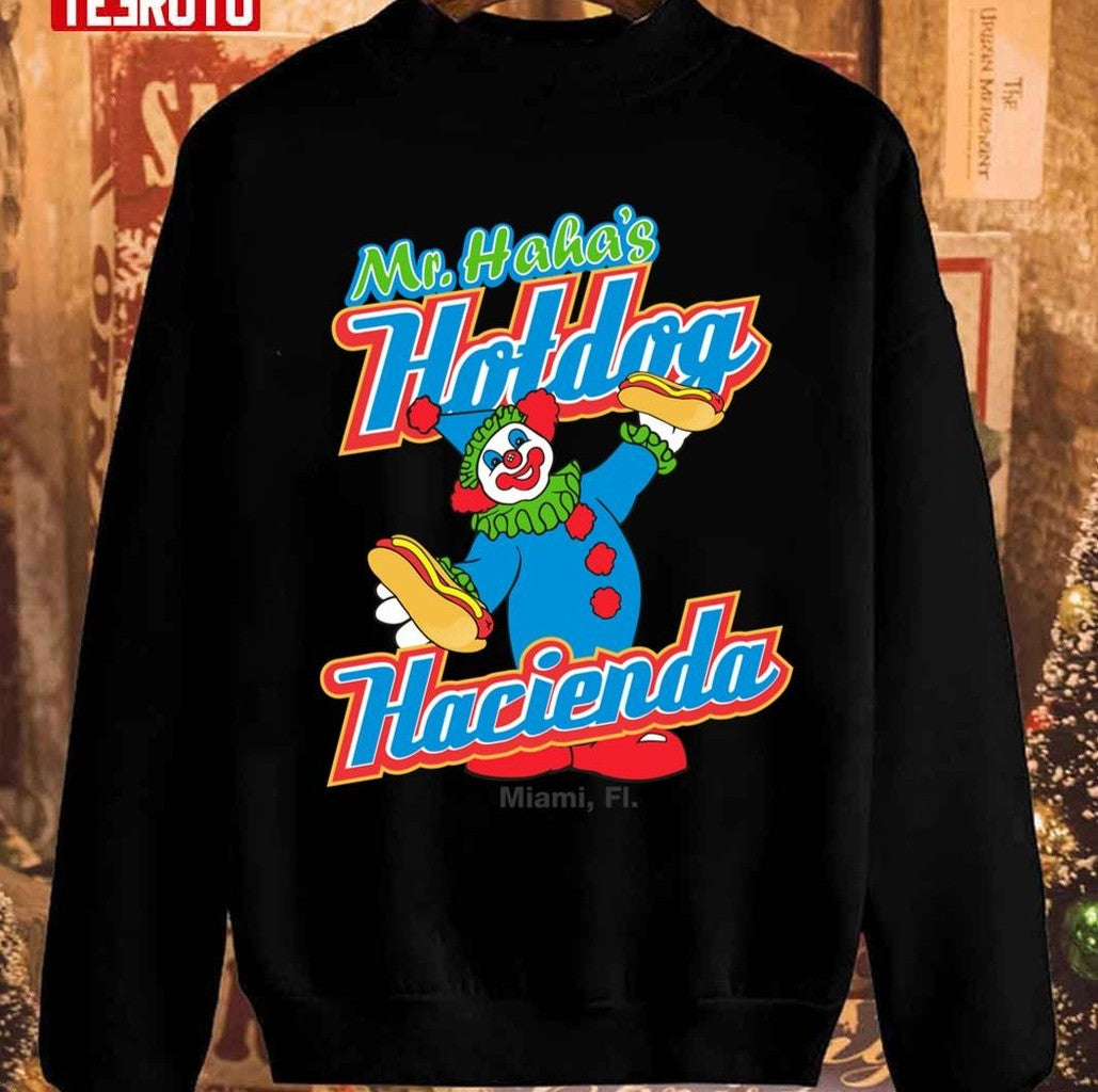 Mr Haha's Hotdog Hacienda Christmas Unisex Sweatshirt