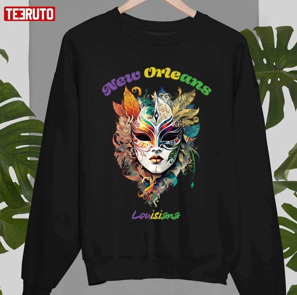New Orleans Mardi Gras Louisiana Design Unisex T-Shirt