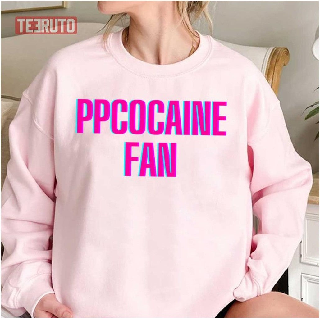 Pink Neon Design Ppcocaine Fan Unisex T-Shirt