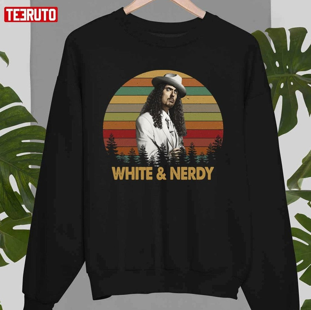 Rock Al White &amp; Nerdy Weird Al Yankovic Vintage Unisex T-shirt