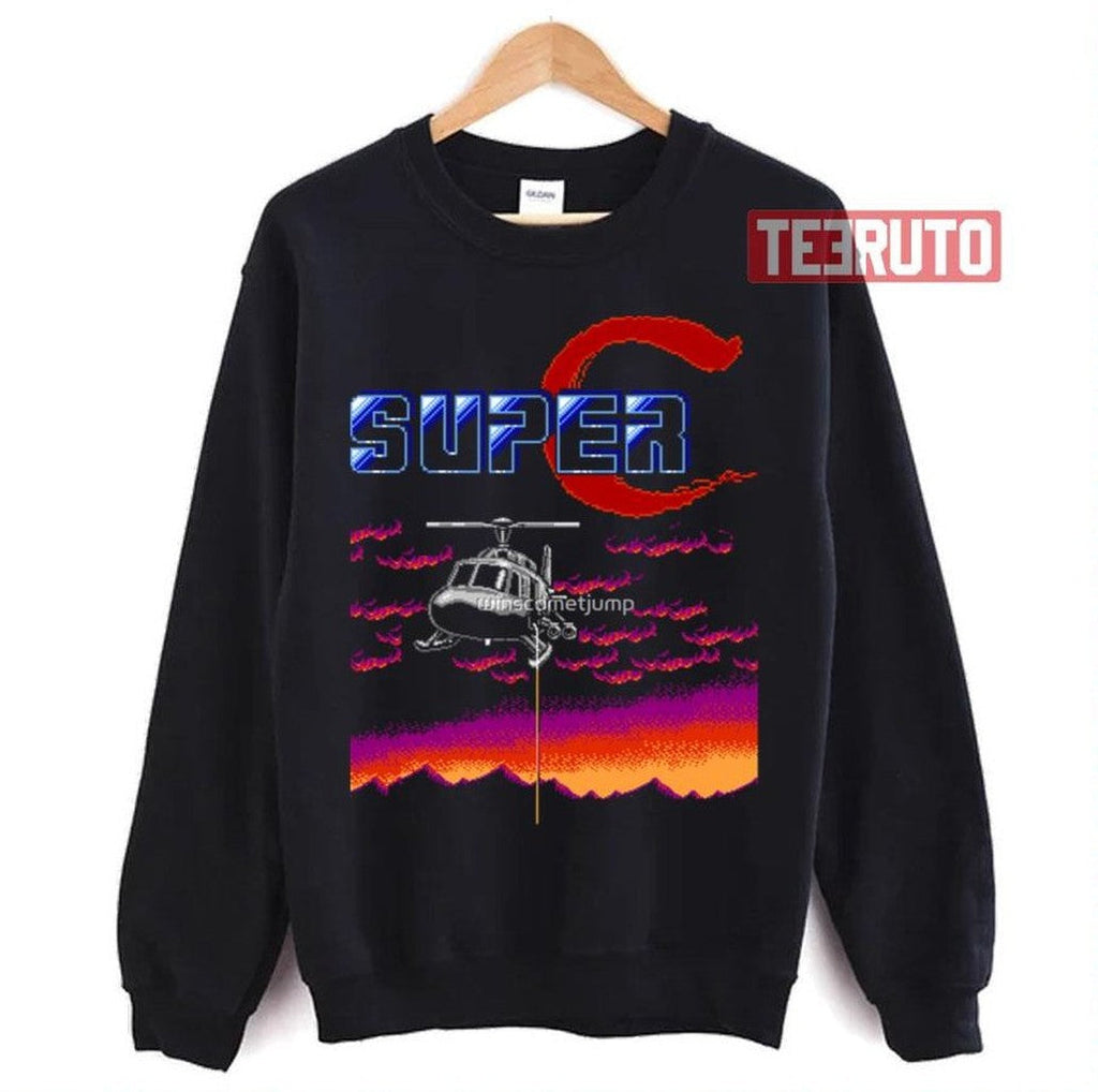 Super Contra Nes 90s Game Art Unisex Sweatshirt