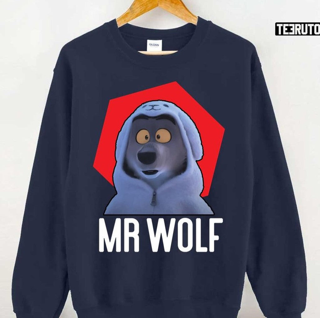 Shocked Mr Wolf The Bad Guys Film 2022 Unisex T-Shirt