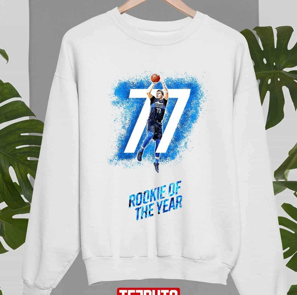 Rookie Of The Year Luka Doncic Basketball Artwork Unisex Sweatshirt