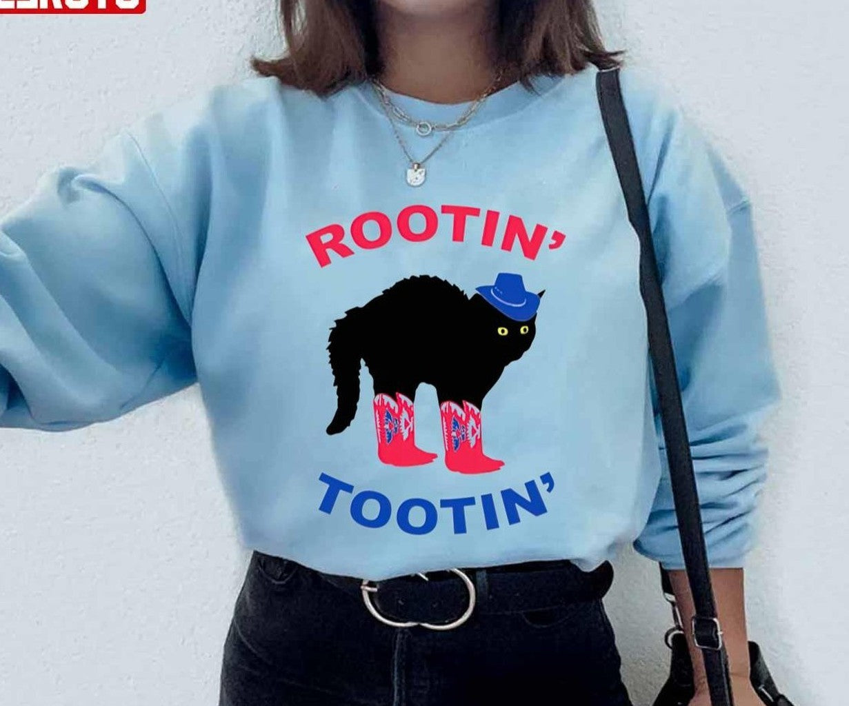Rootin Tootin Cat Cowboy Cat Unisex Sweatshirt
