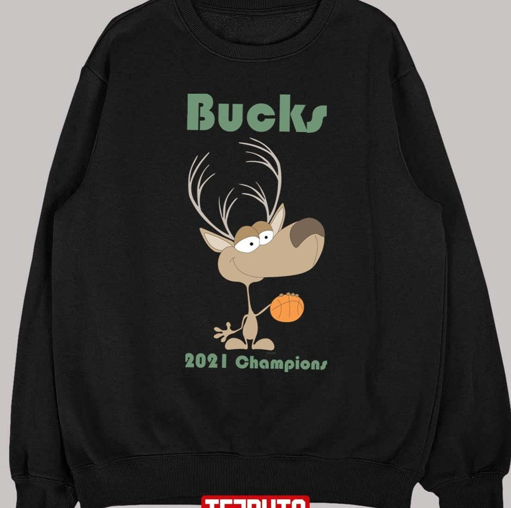 2021 Champs Milwaukee Bucks Cute Design Unisex T-Shirt