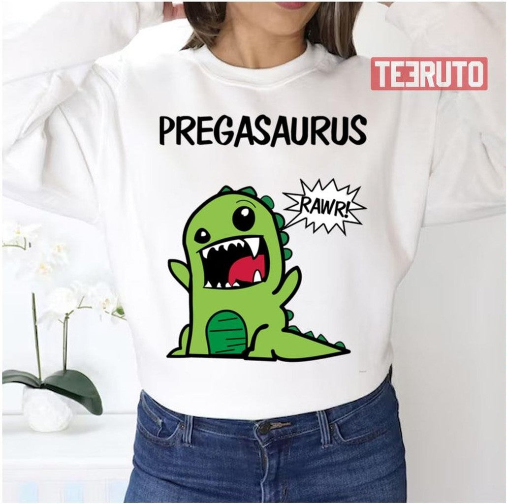 Pregasaurus Rawr Dinosaur Unisex Sweatshirt