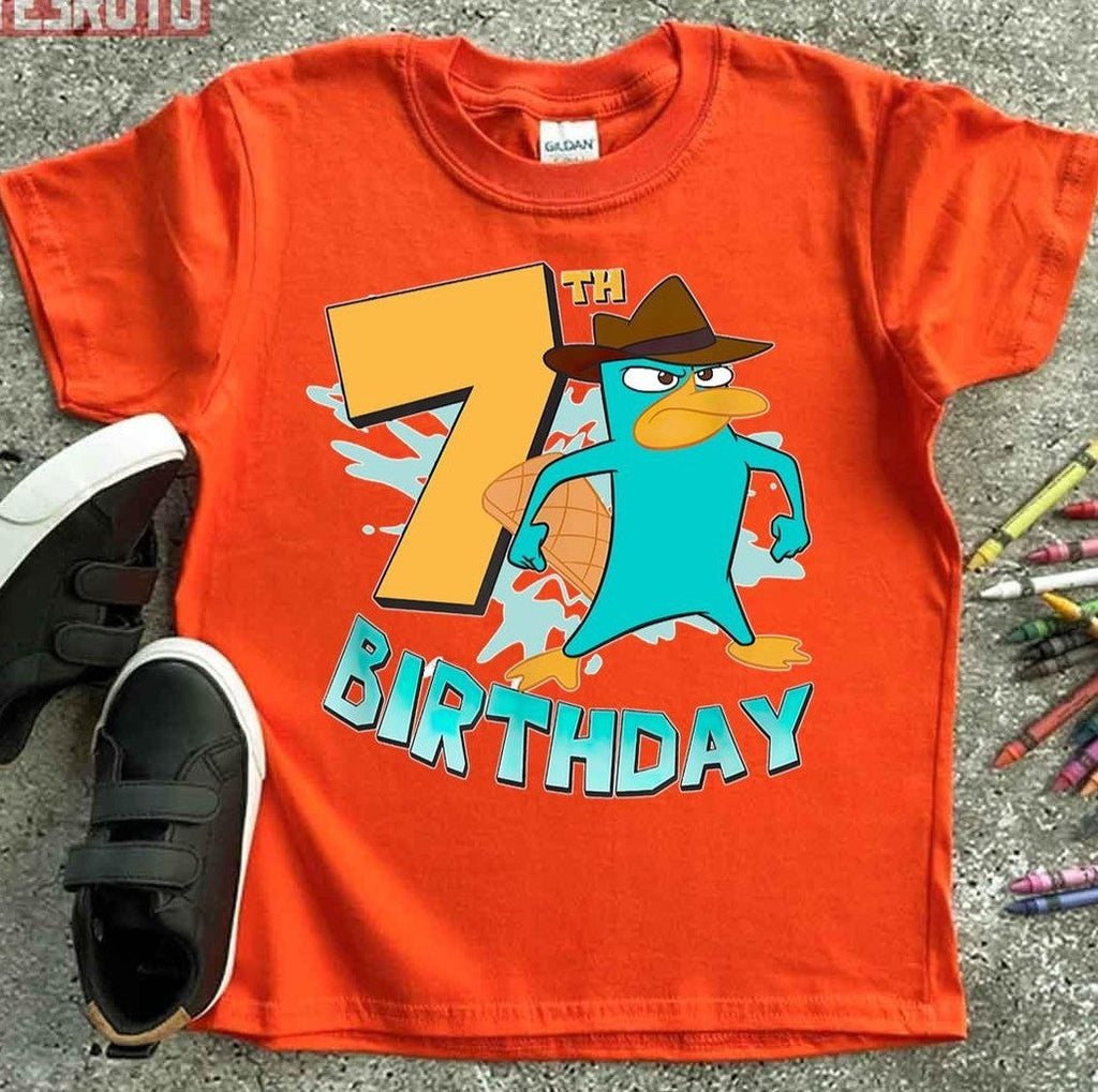 7th Birthday Perry The Platypus Phineas And Ferb Unisex T-Shirt