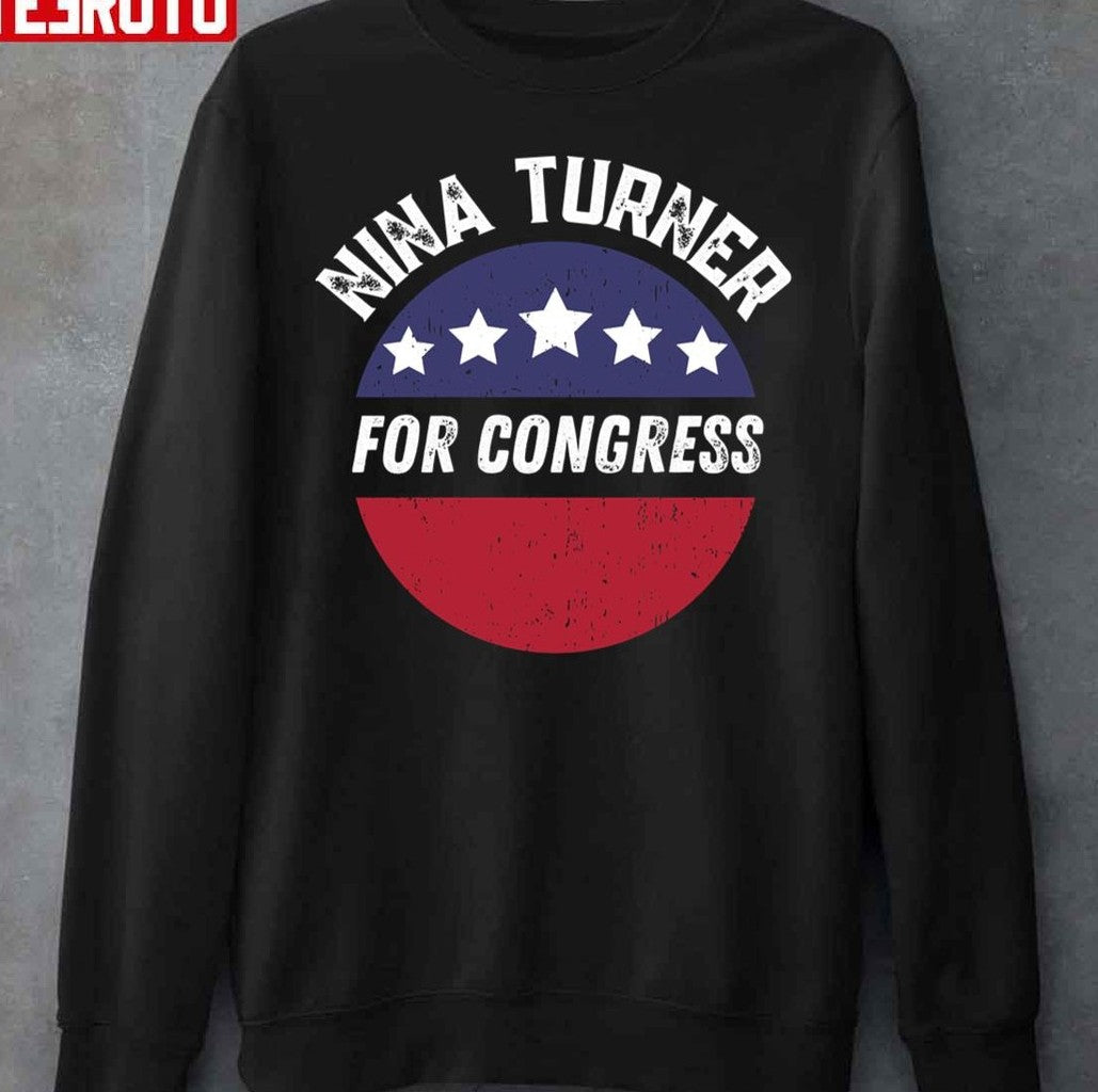 Progressive Leftist Political Nina Turner For Congress Unisex Sweatshirt