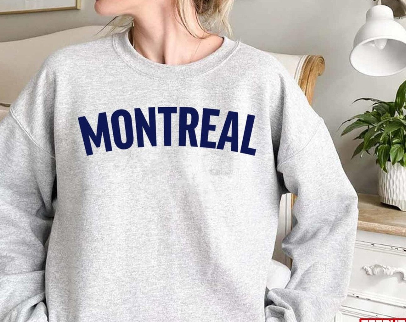 Montreal Blue Typography Montreal Canadiens Unisex Sweatshirt