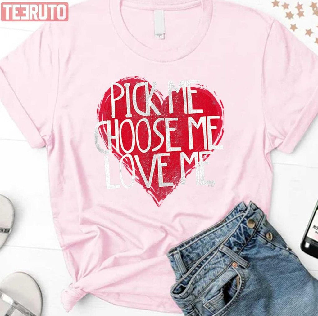 Pick Me Choose Me Love Me Grey's Anatomy Heart Unisex Sweatshirt