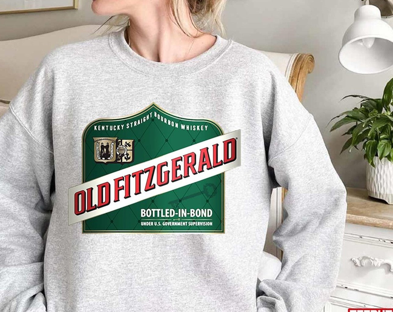 Old Fitzgerald Label Kentucky Straight Bourbon Whiskey Unisex Sweatshirt