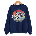 Retro New Hampshire Distressed Sunset Design Unisex Sweatshirt