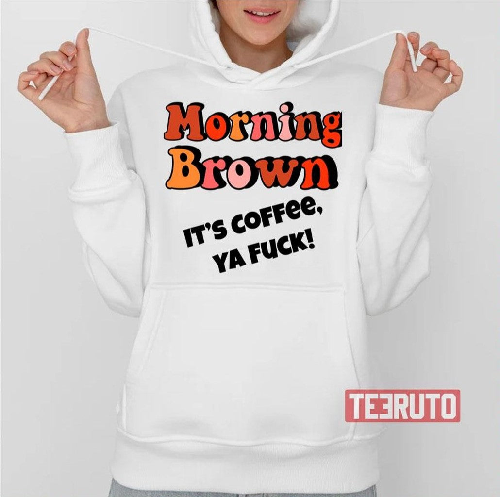 Morning Brown Aunty Donna Fitted Unisex T-Shirt