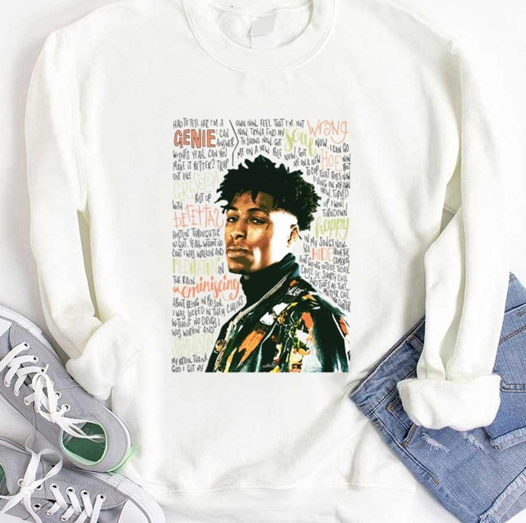 Nba Youngboy Never Broke Again Typography Unisex T-Shirt