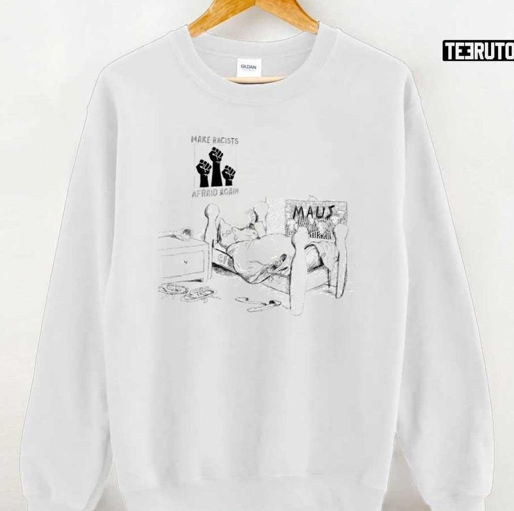 Stuart Sleeps But Never Rests Maus Comic Design Unisex Sweatshirt