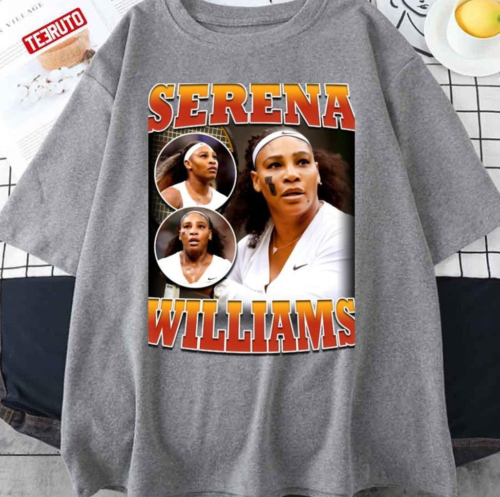 Serena Williams Vintage Homage 90s Retro Fanart Unisex T-Shirt