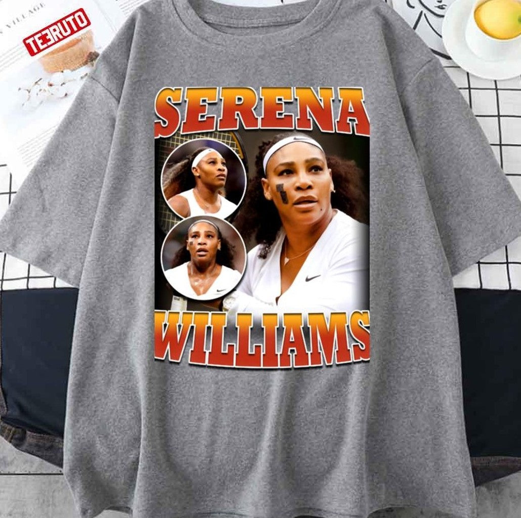 Serena Williams Vintage Homage 90s Retro Fanart Unisex T-Shirt