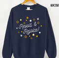 Revolt And Rejoice White Funny Hanukkah Design Unisex Sweatshirt