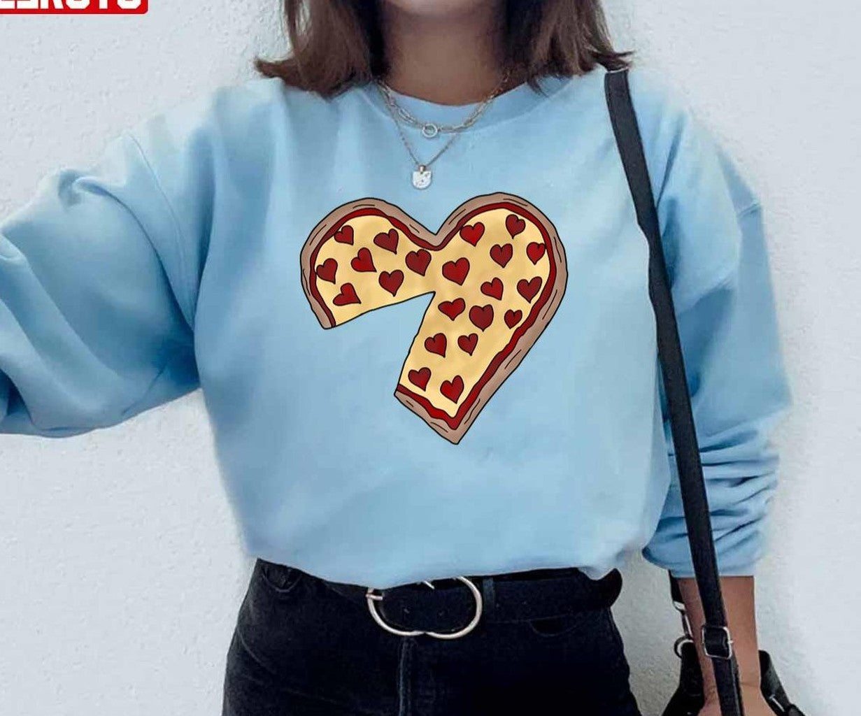Piece Of My Heart Pizza Lover Unisex Sweatshirt