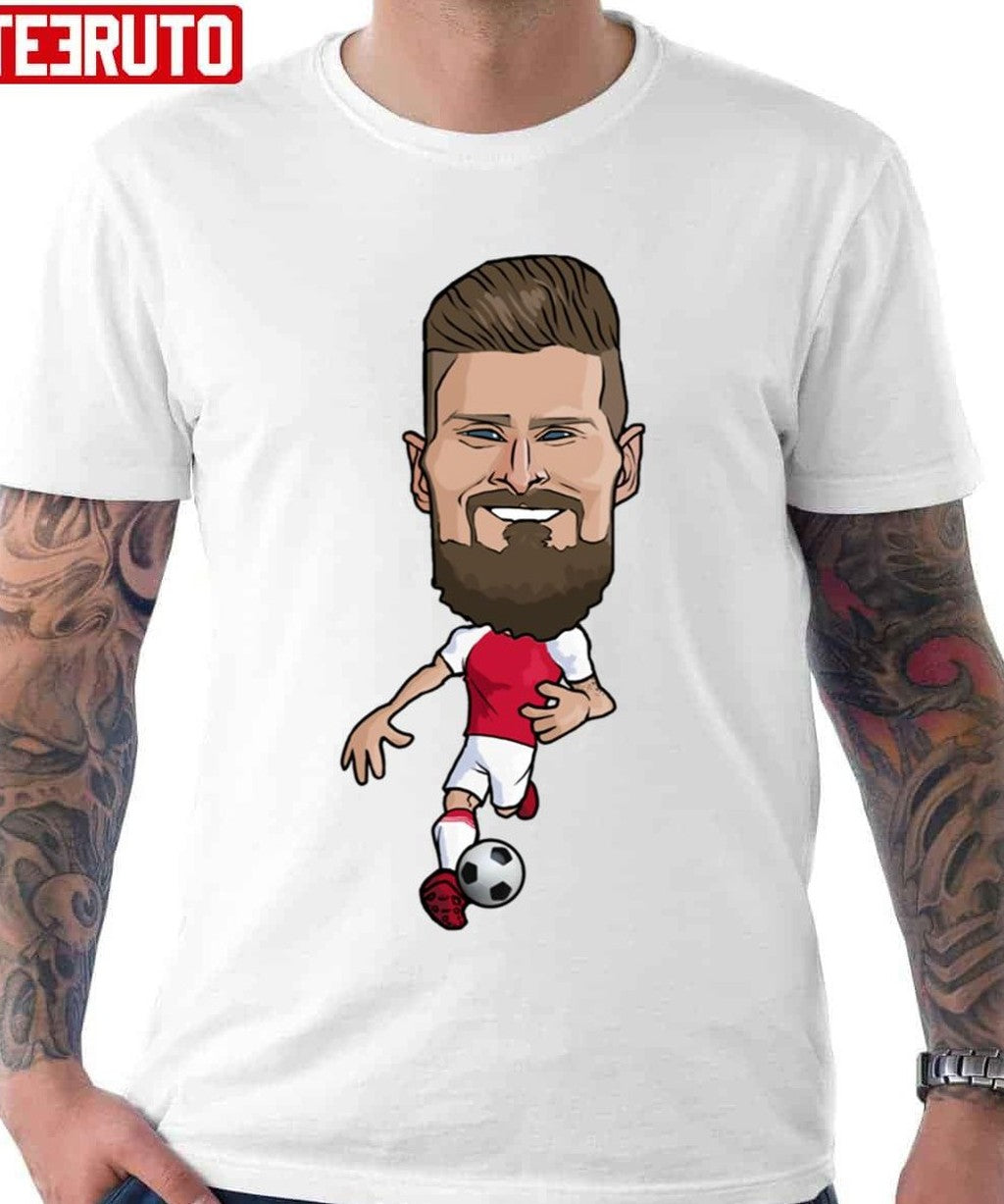 Olivier Giroud Big Head Chibi Football Unisex T-Shirt