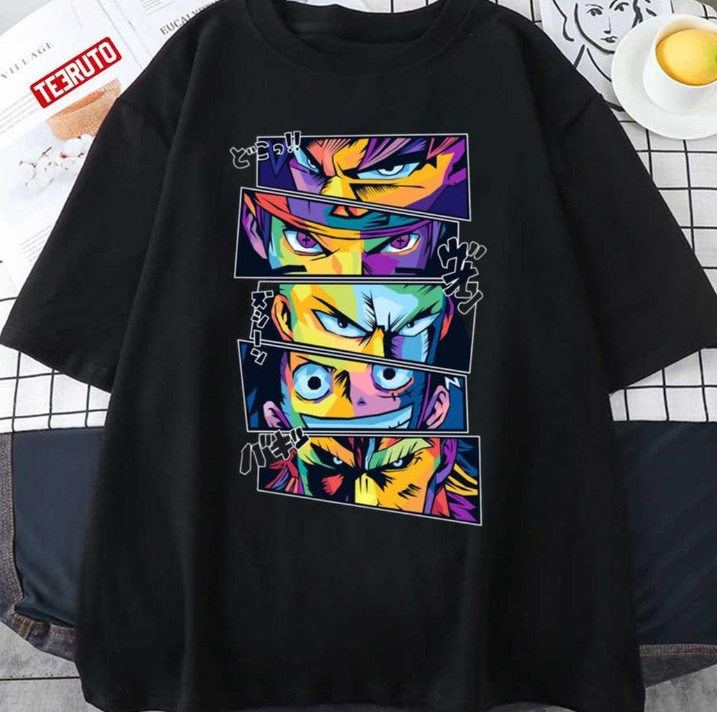 Anime Legends In Pop Art Colorful Unisex T-shirt