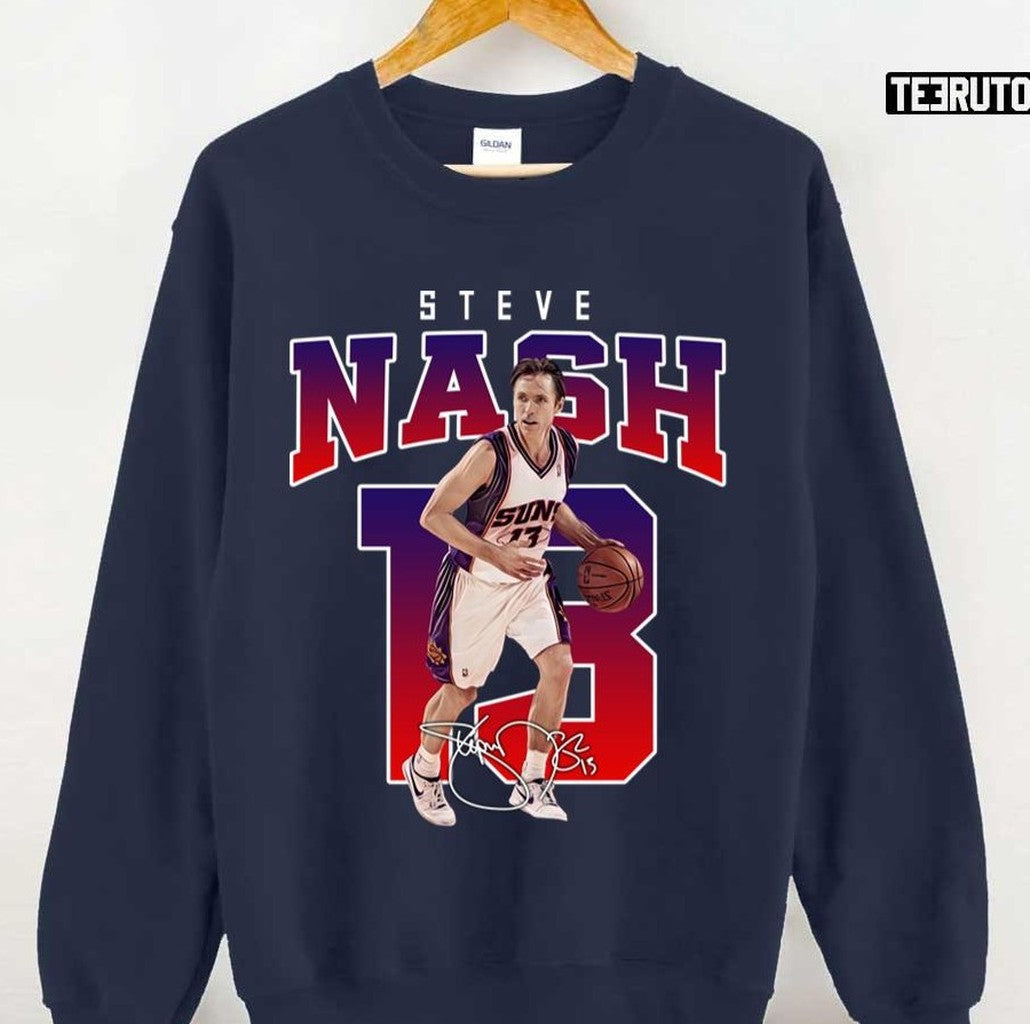 Steve Nash Phoenix Basketball Legend Mvp Signature Vintage Retro 80s 90s Bootleg Unisex Sweatshirt
