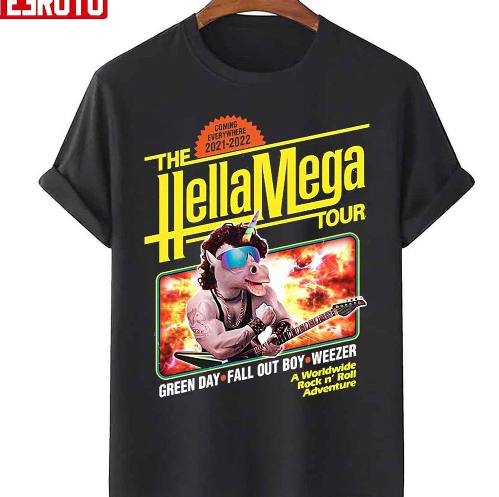 The Hella Mega Tour 2022 Rock Bands Graphic Unisex T-Shirt