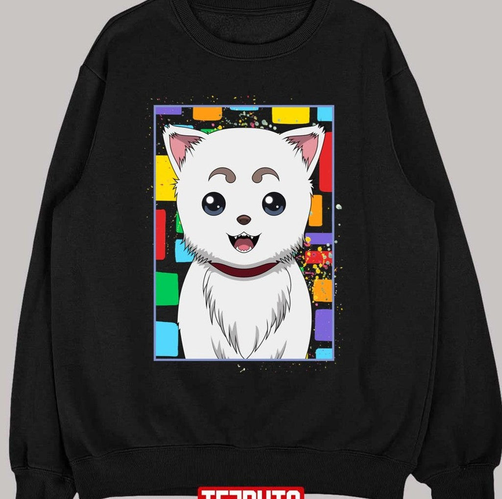 Sadaharu Gintama Gin Tama Color Block Anime Design Unisex T-Shirt