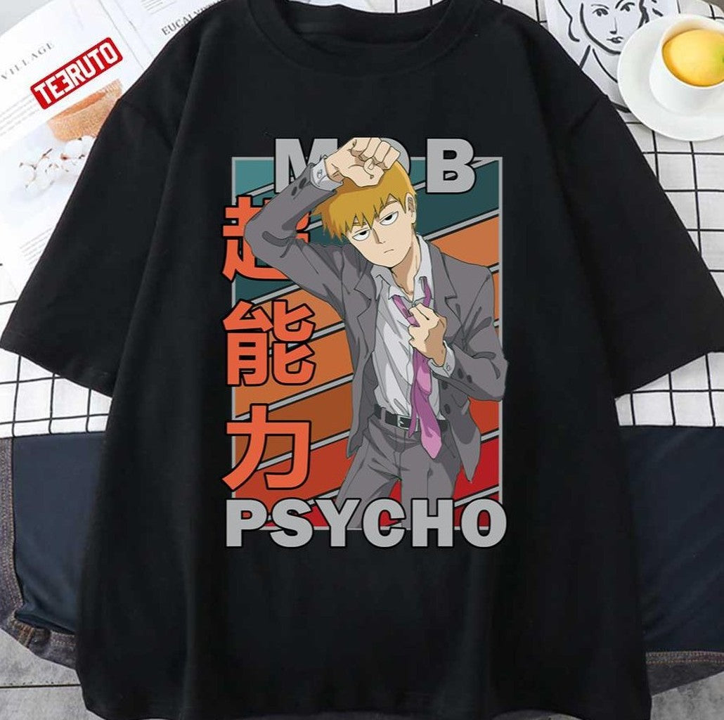 Reigen Arataka Mob Psycho 100 Mobu Saiko Hyaku Vintage Color Palette Design Unisex T-shirt