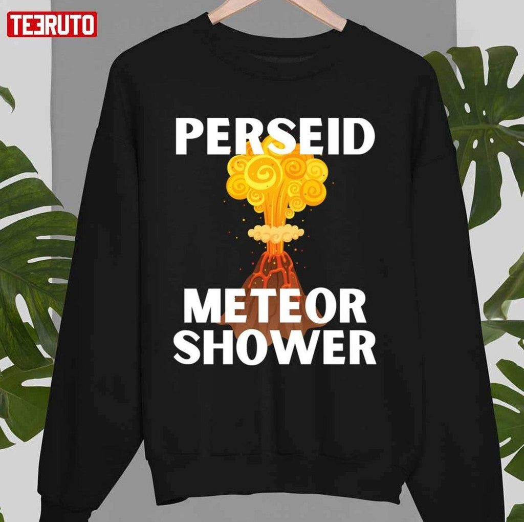Perseid Meteor Shower Volcano Art Unisex T-Shirt