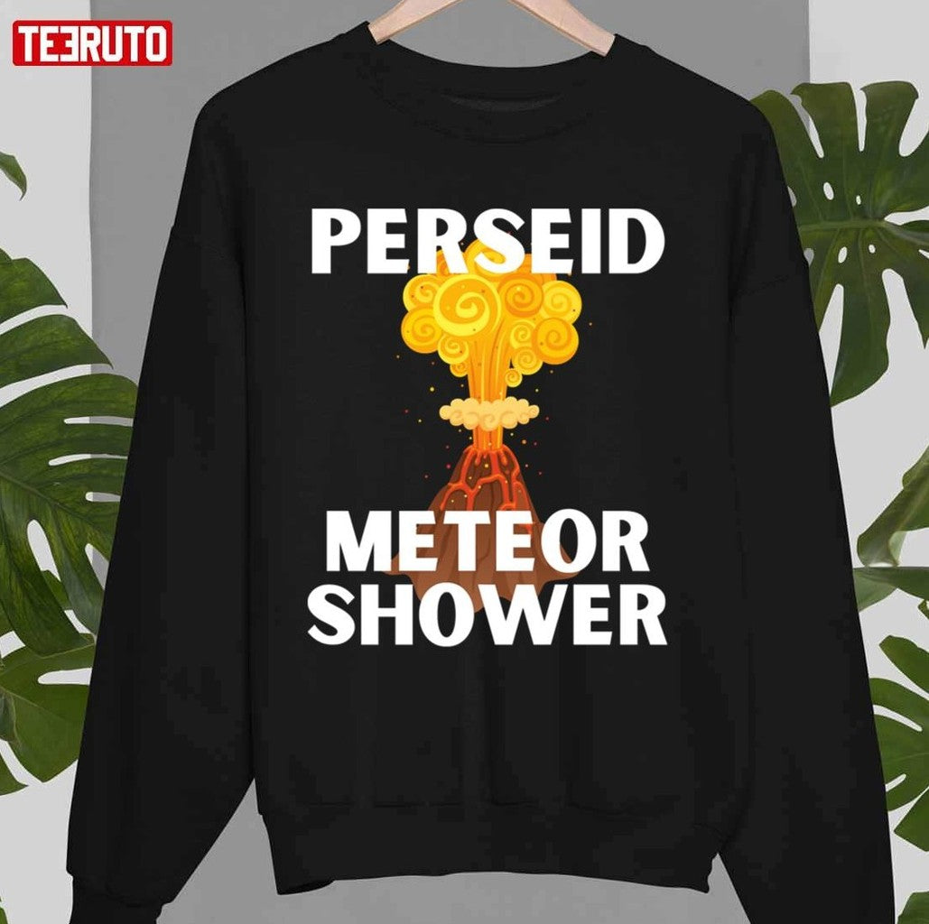 Perseid Meteor Shower Volcano Art Unisex T-Shirt