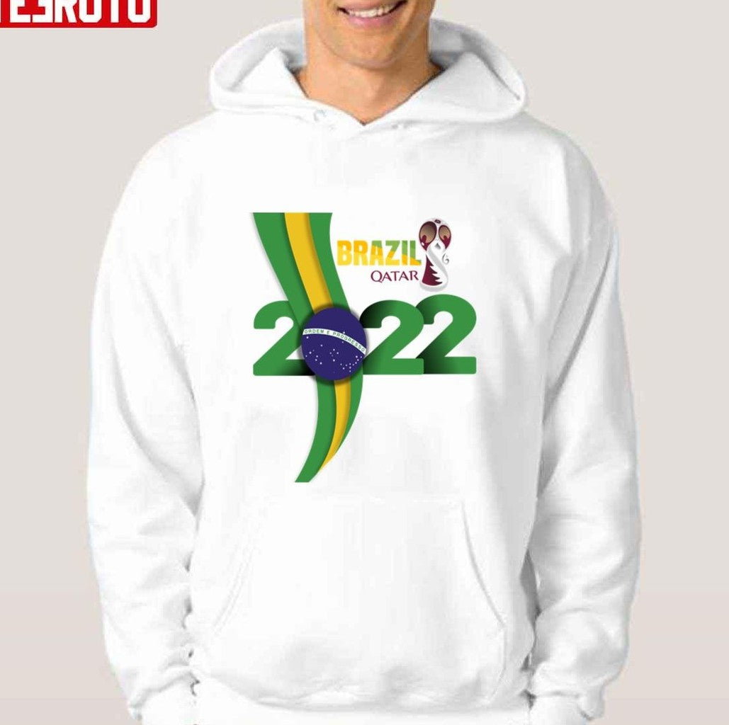 Best Brazil World Cup Qatar 2022 Fan Design Unisex Hoodie