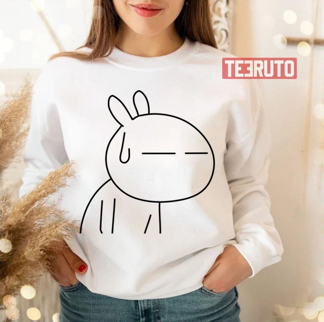So Tiresome Fitted Tuzki Unisex T-Shirt