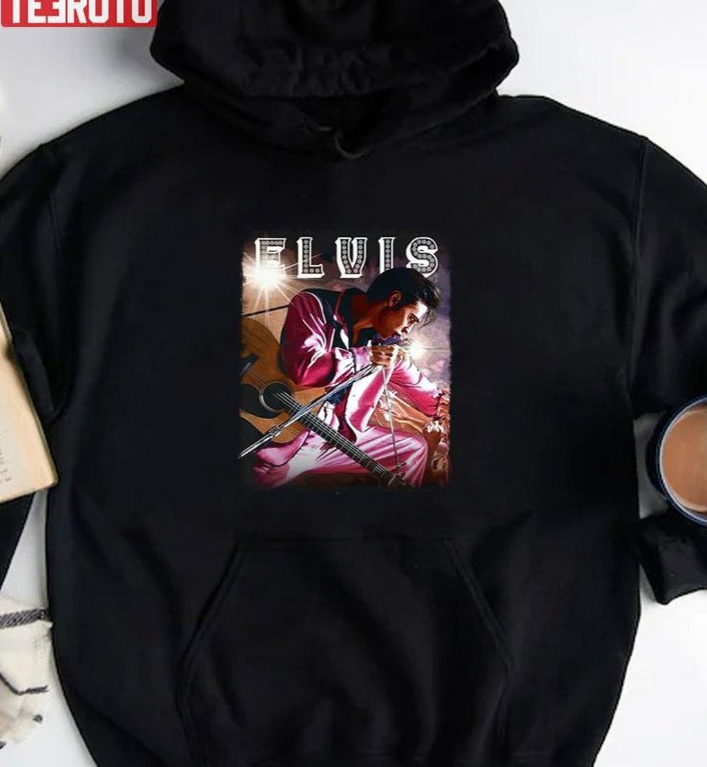 Austin Butler Elvis And Guitar Unisex T-Shirt