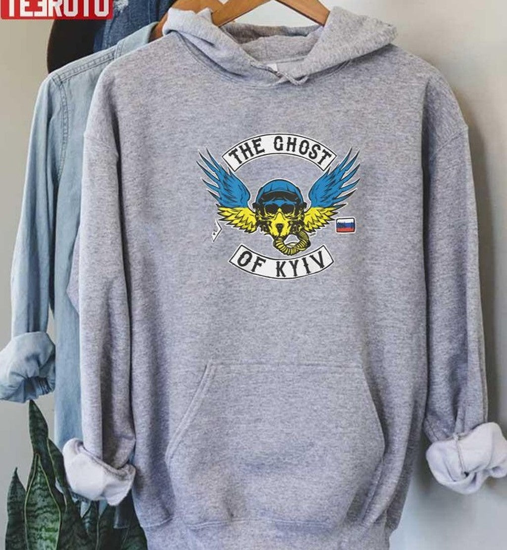 The Ghost Of Kyiv Stand With Ukraine Unisex T-Shirt