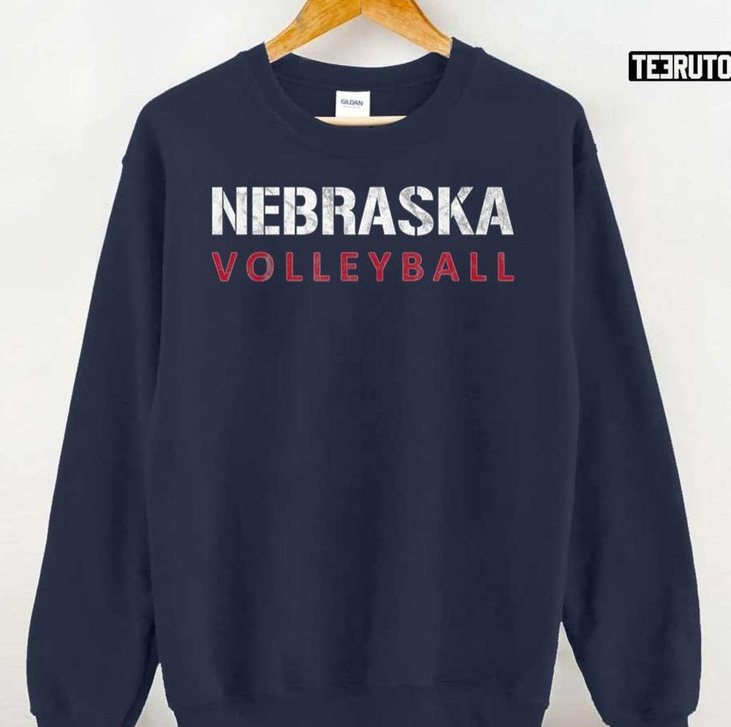 Nebraska Volleyball Vintage Distressed Unisex T-Shirt
