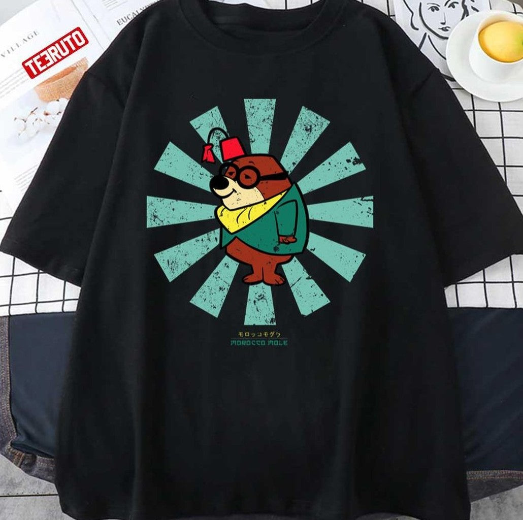 Retro Japanese Morocco Mole Secret Squirrel &amp; Morroco Mole Unisex T-Shirt