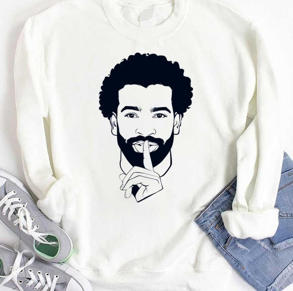 Shhhh Mohamed Salah Footballer Funny Moment Unisex Hoodie