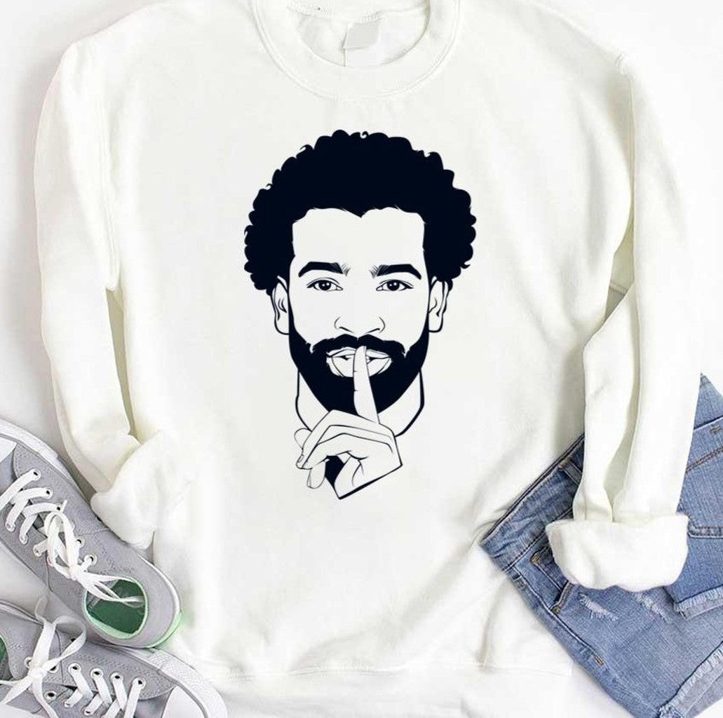 Shhhh Mohamed Salah Footballer Funny Moment Unisex Hoodie