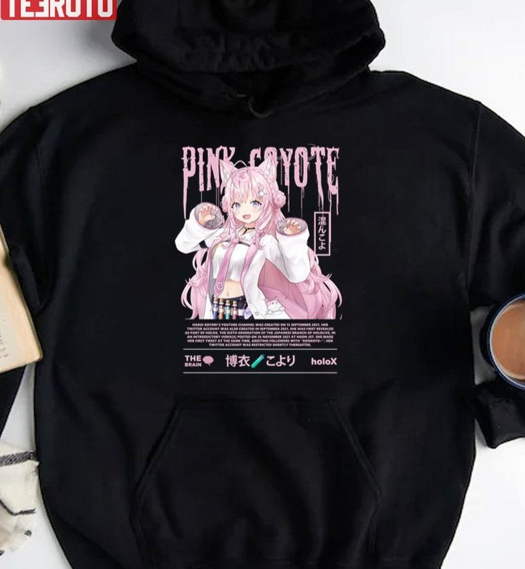 Pink Coyote Hololive Hakui Koyori Unisex T-Shirt