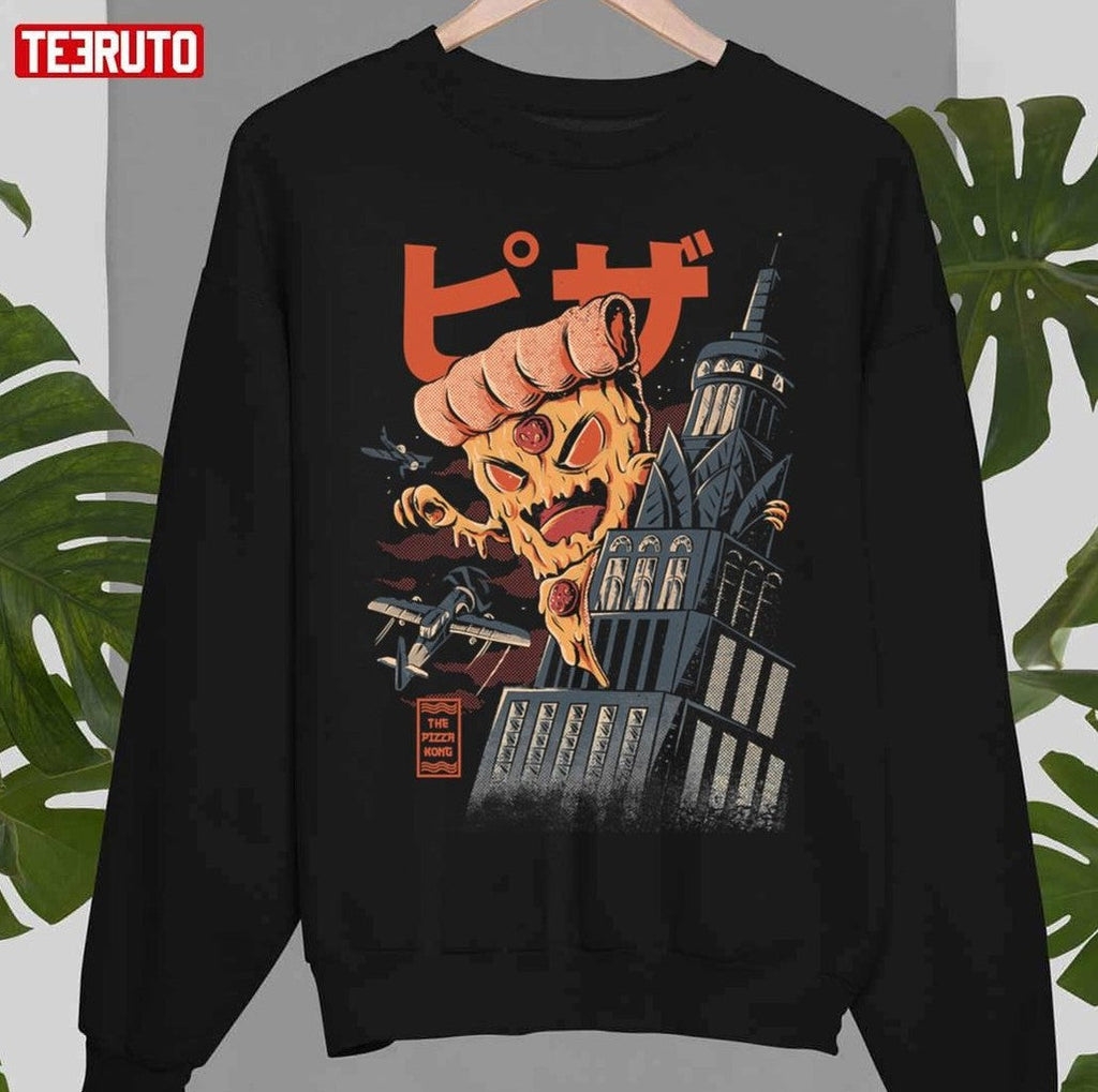 Pizza Kong Funny Japanese Art Unisex T-Shirt