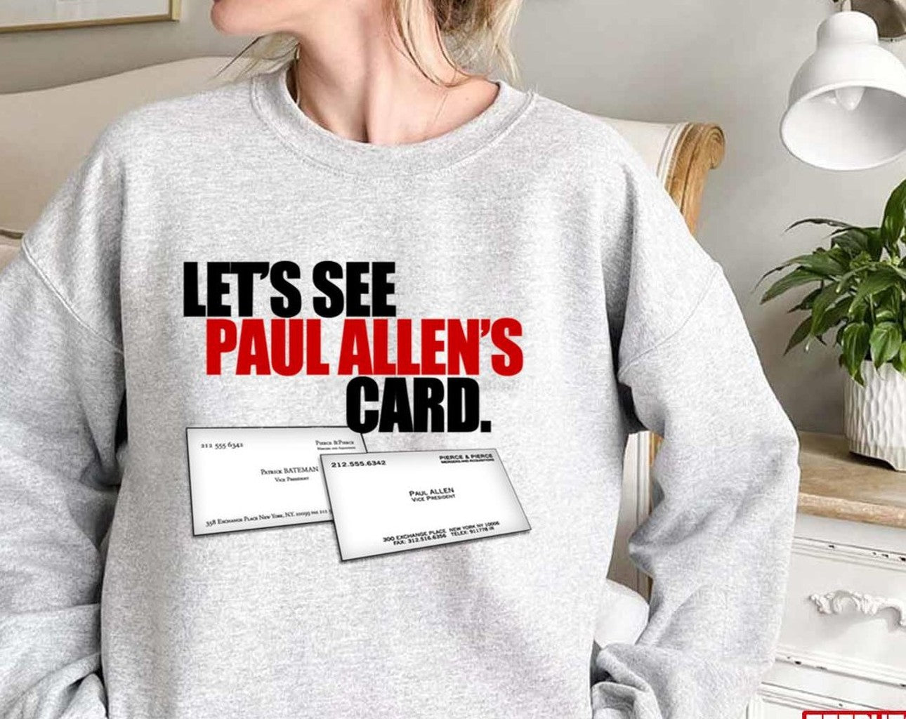 Are You Ok Patrick Let's See Paul Allen's Card American Psycho Unisex Sweatshirt
