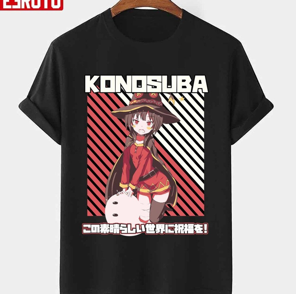 Shoulder-Length Dark Brown Hair Konosuba Art Unisex T-shirt