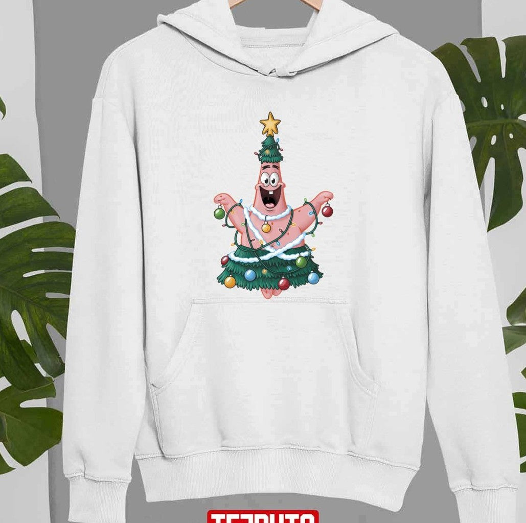 Patrick Star Christmas Tree Halloween Spongebob Unisex Sweatshirt