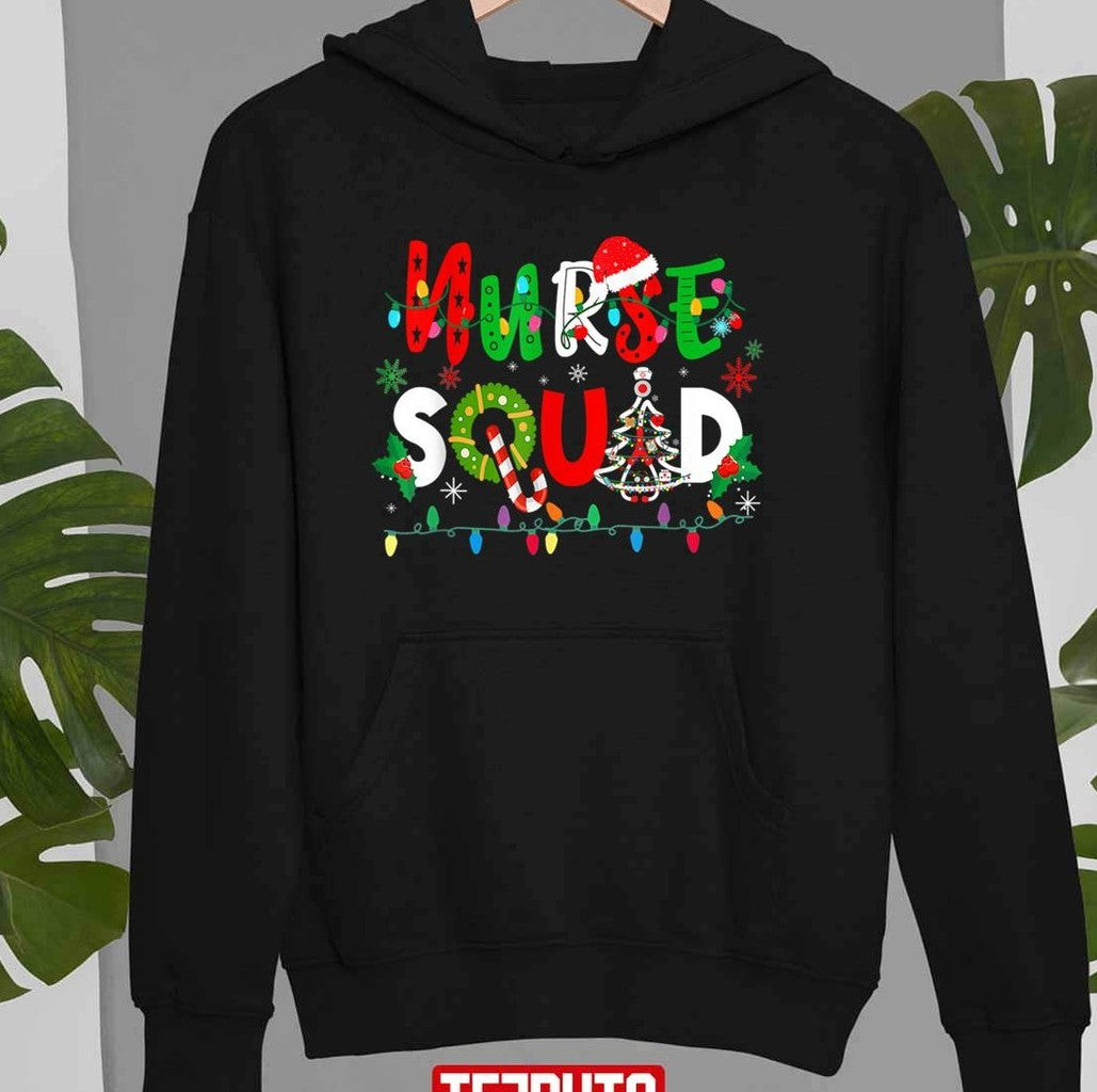 Nurse Squad Christmas Pajama Family Xmas Unisex Sweatshirt