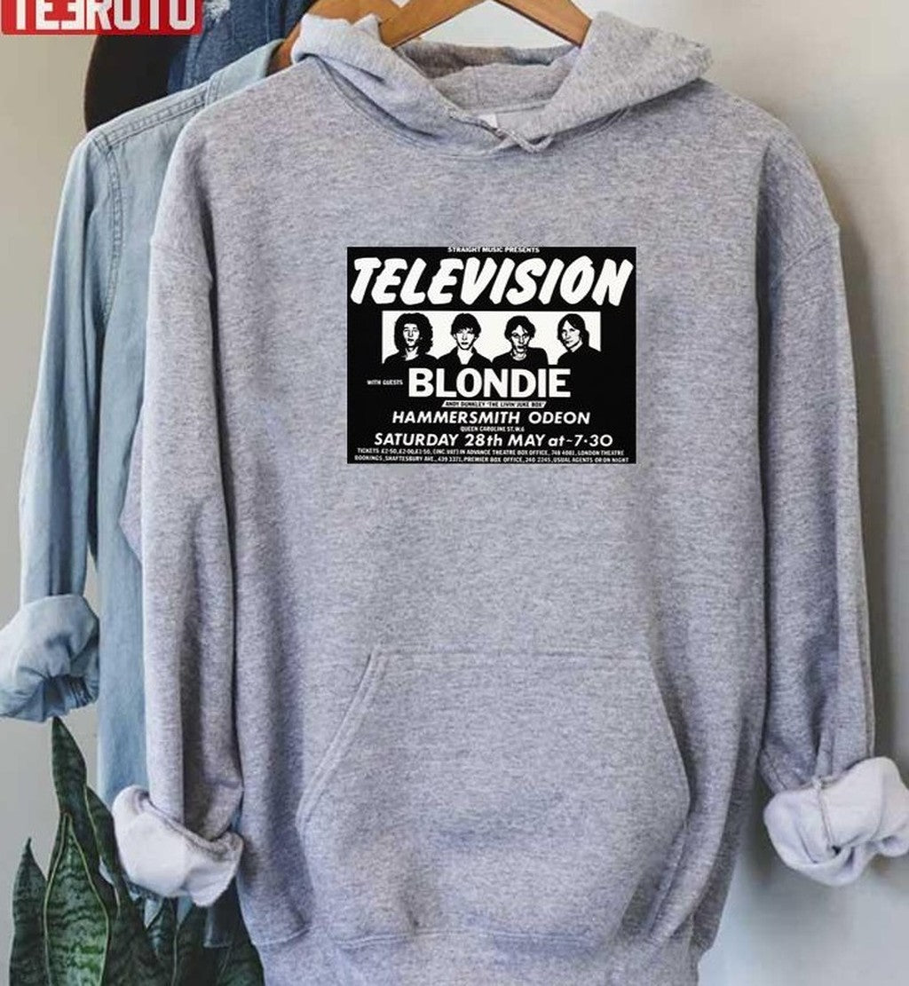 Television And Blondie. Vintage Rock Concert Poster Unisex T-Shirt